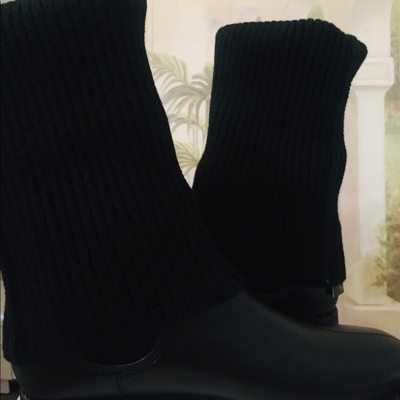 Henry Ferrera Marsala Women's Sweater Rain Boots - Picture 3 of 7